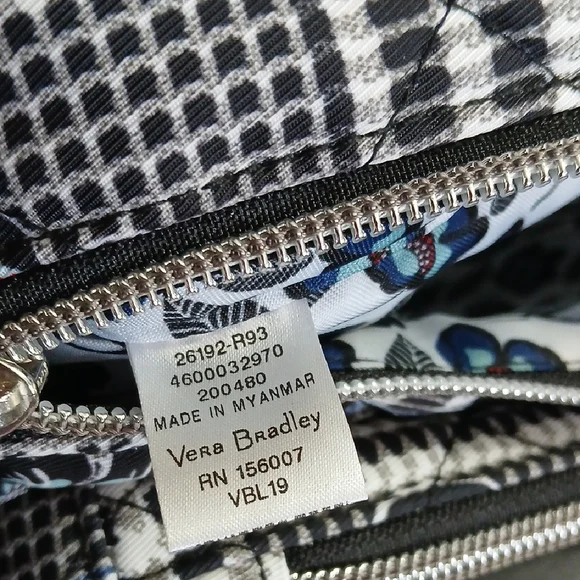 Vera Bradley Floral Checkered Sling Bag - Picture 2 of 9